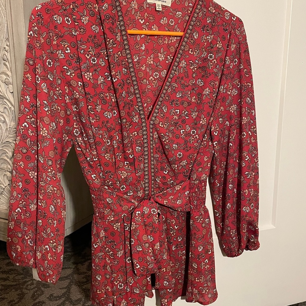 MaxStudio Wrap Blouse